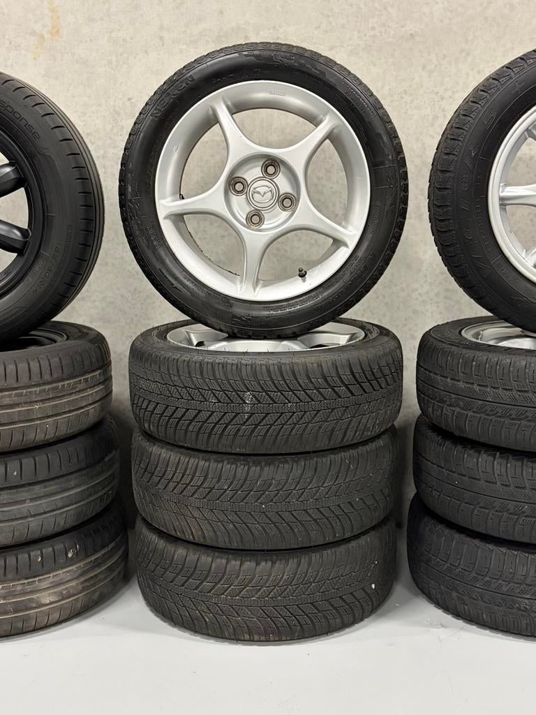 Mazda MX-5 NBFL lichtmetalen velgen 15 inch 4X100, Auto-onderdelen, Banden en Velgen, Ophalen, Gebruikt, 15 inch, Banden en Velgen