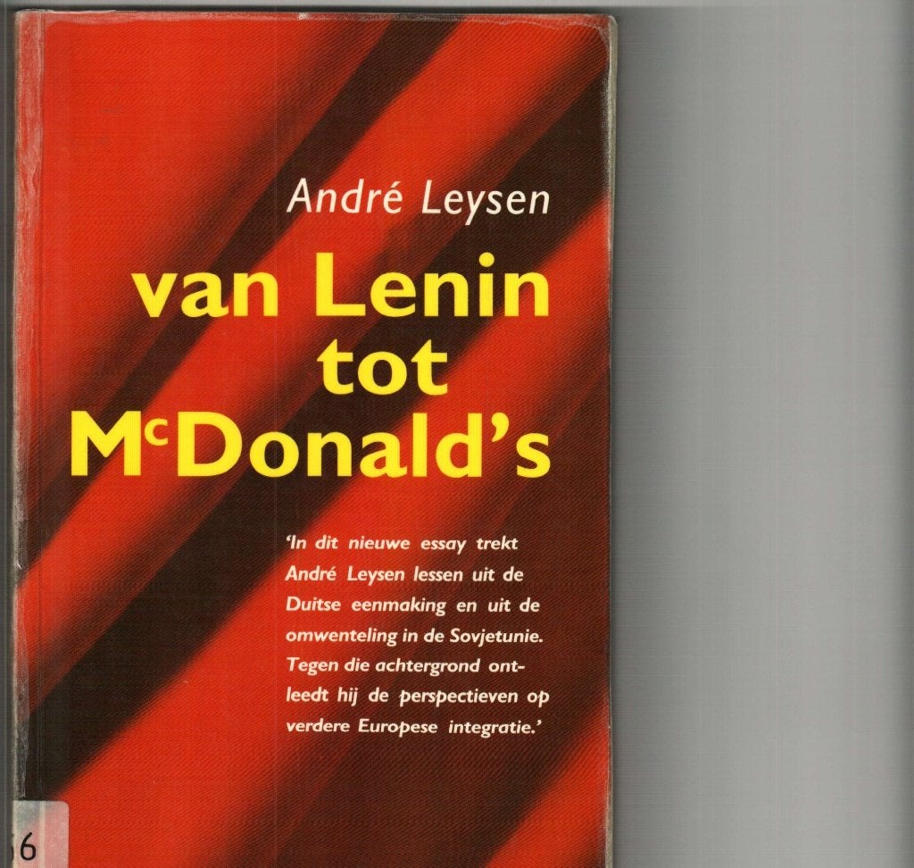 Van  Lenin tot Mac Donalds andré leysen 111 blz, Boeken, Ophalen of Verzenden, Zo goed als nieuw, Europa