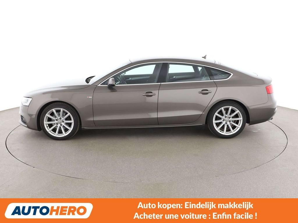 Audi A5 1.8 TFSI (année de construction 2015), Autos, Audi, Cuir, Argent ou Gris, Noir, 5 portes