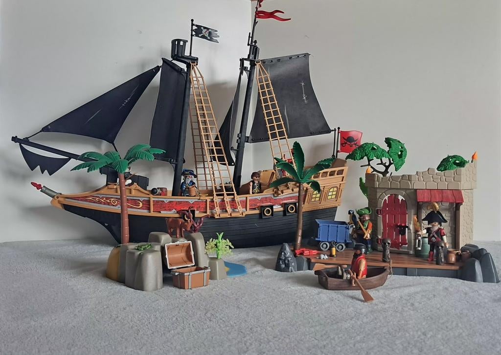 Playmobil piratenschip met eiland, Kinderen en Baby's, Speelgoed | Playmobil, Ophalen