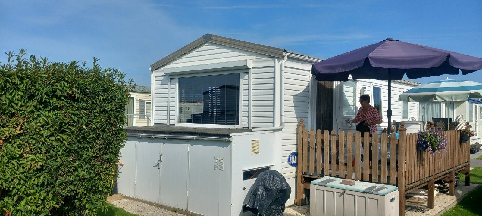 stacaravan 2 slaapkamers wc appart