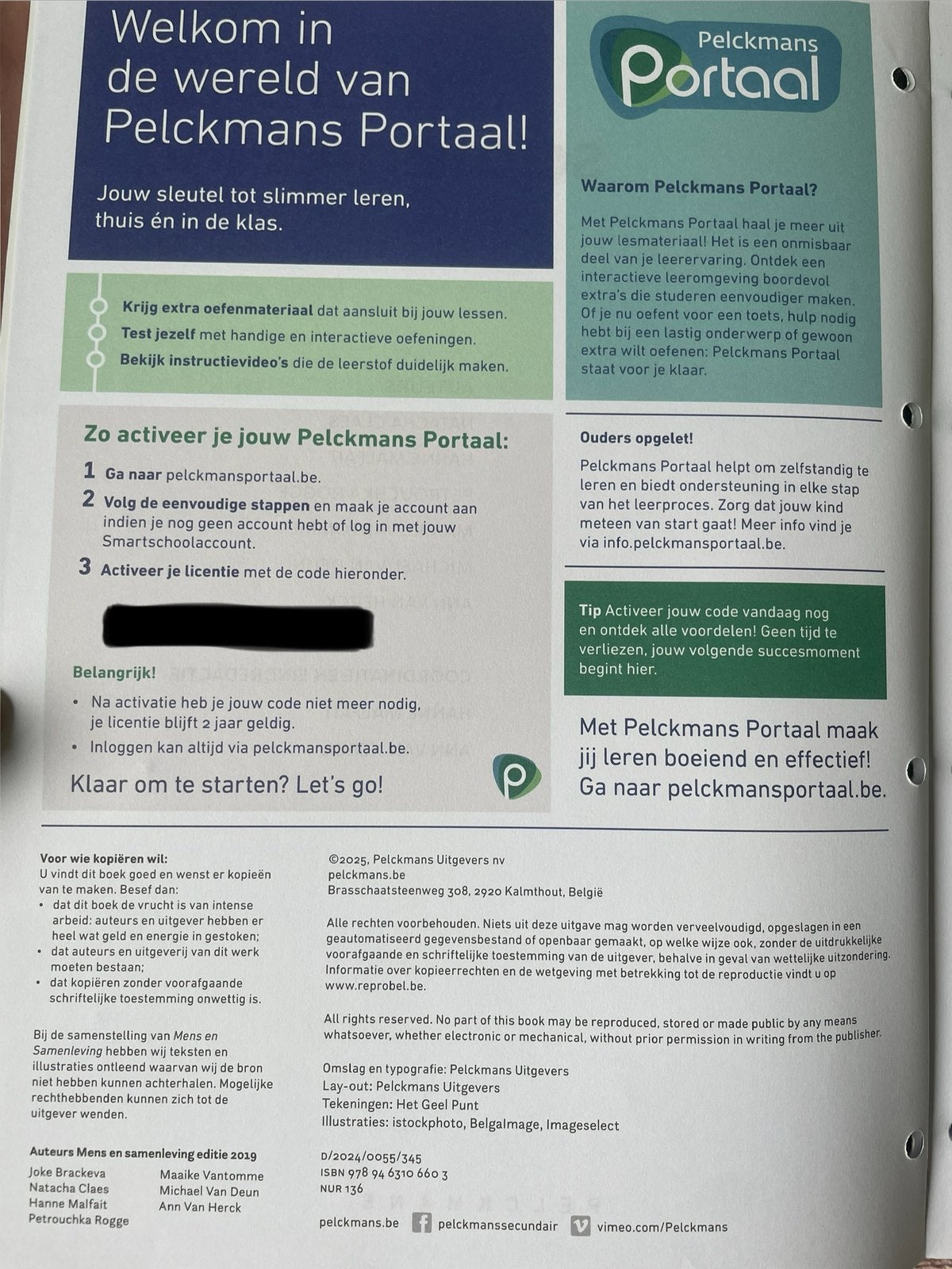 Manuel sur les personnes et la société (licence incluse), Enlèvement ou Envoi, Comme neuf, Secondaire, Sciences sociales