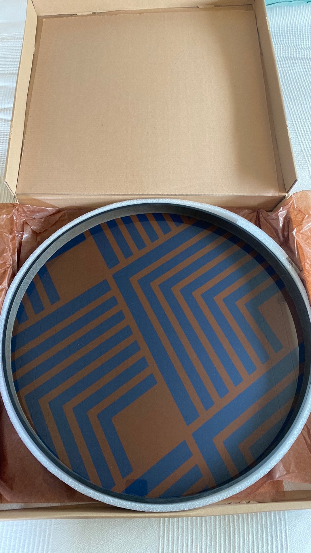 NIEUW Ethnicraft tray, Ophalen, Handgemaakt, Rond, Nieuw