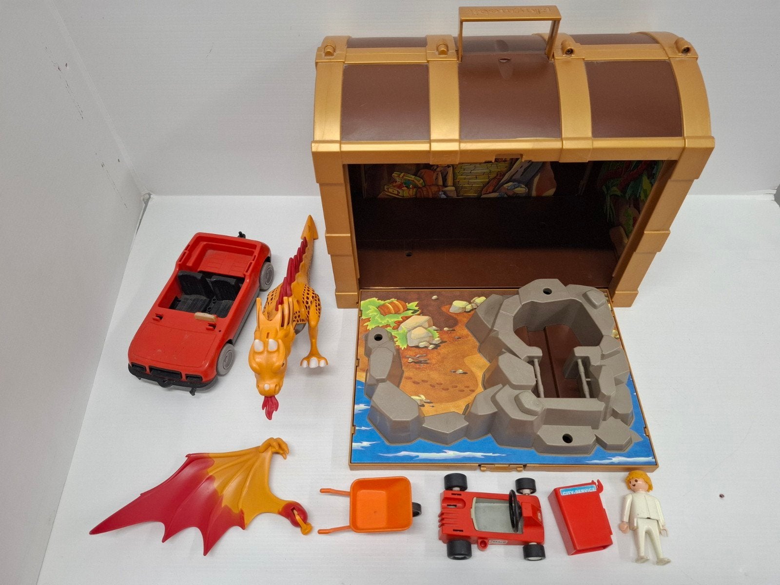 Playmobil piratenkoffer schatkist met losse onderdelen, Kinderen en Baby's, Pirates, Gebruikt, Losse onderdelen, Overige typen