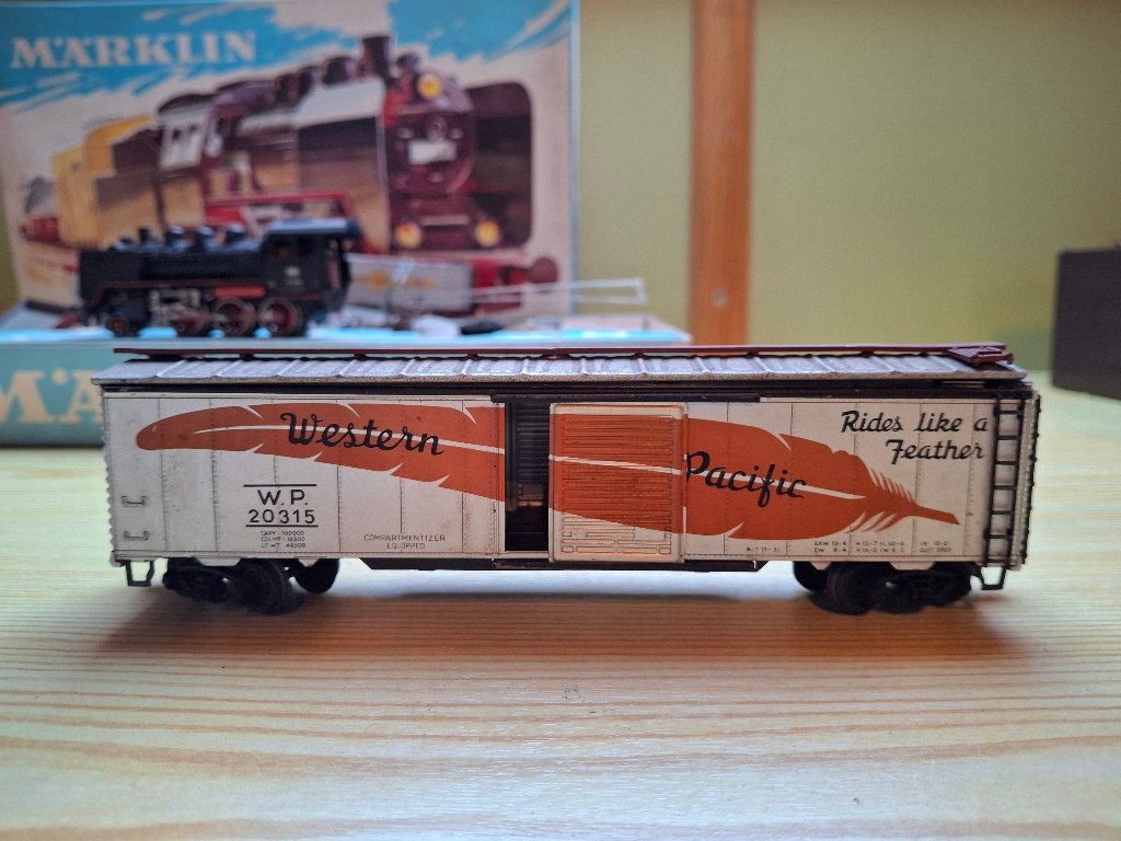 Märklin 4571 — Wagon américain en étain « Western Pacific », Hobby & Loisirs créatifs, Trains miniatures | HO, Analogique, Courant alternatif