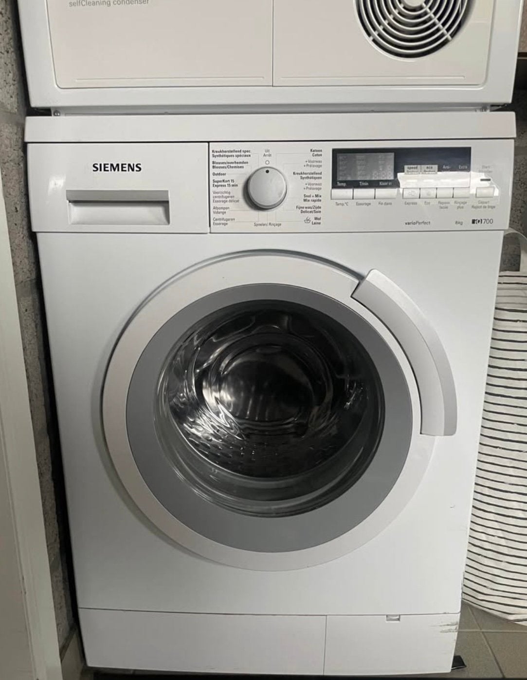 Wasmachine en droger te koop Siemens, Ophalen, Gebruikt