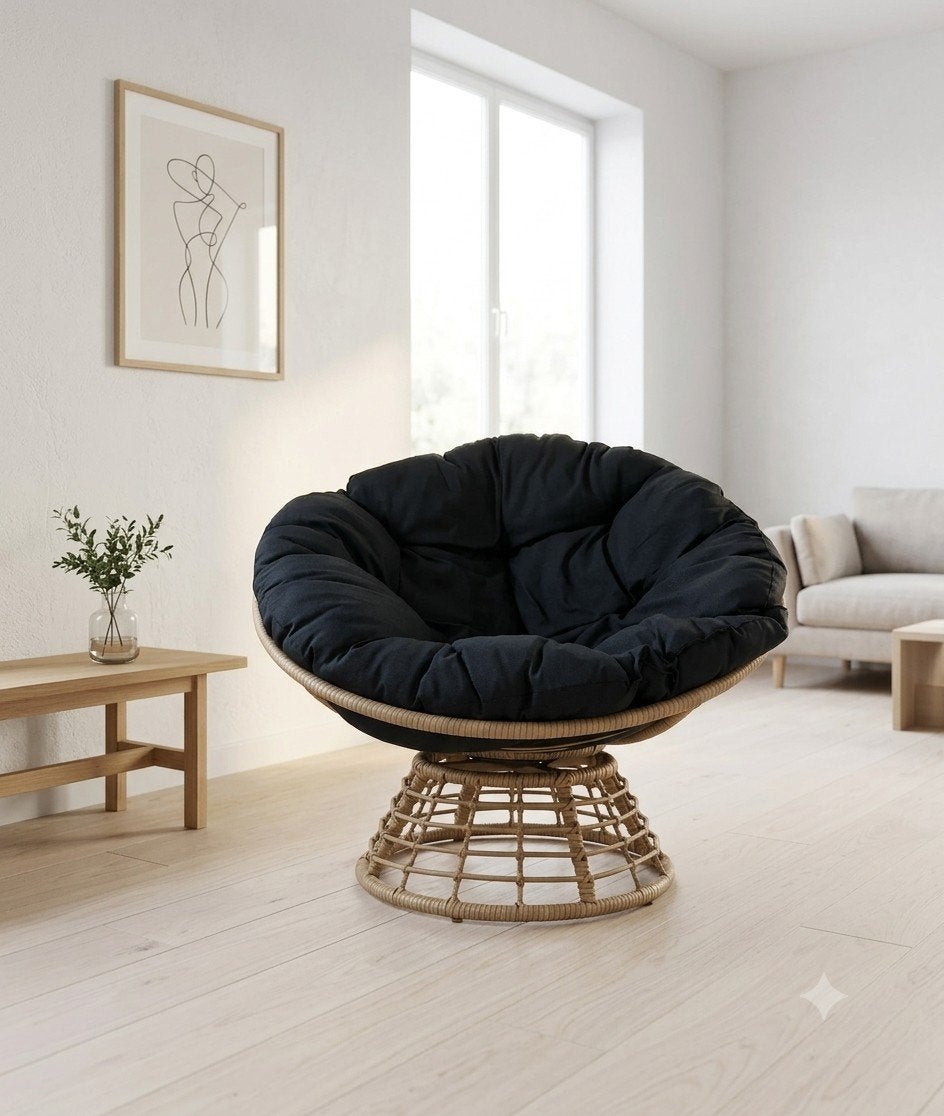 Fauteuil papasan rotin pivotant, Enlèvement