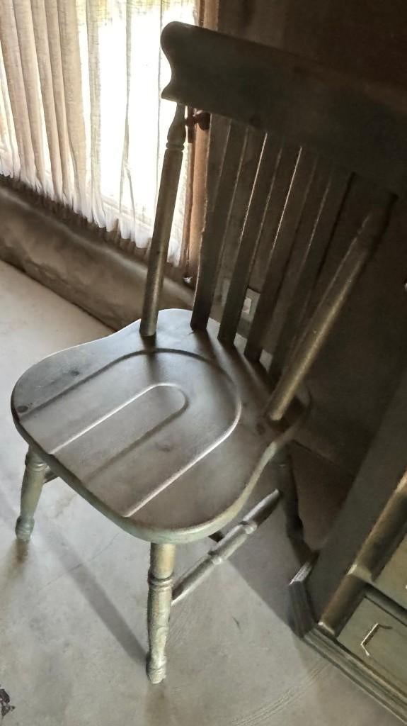 bureau met stoel, Ophalen, Hout, Kinderbureau, Zo goed als nieuw