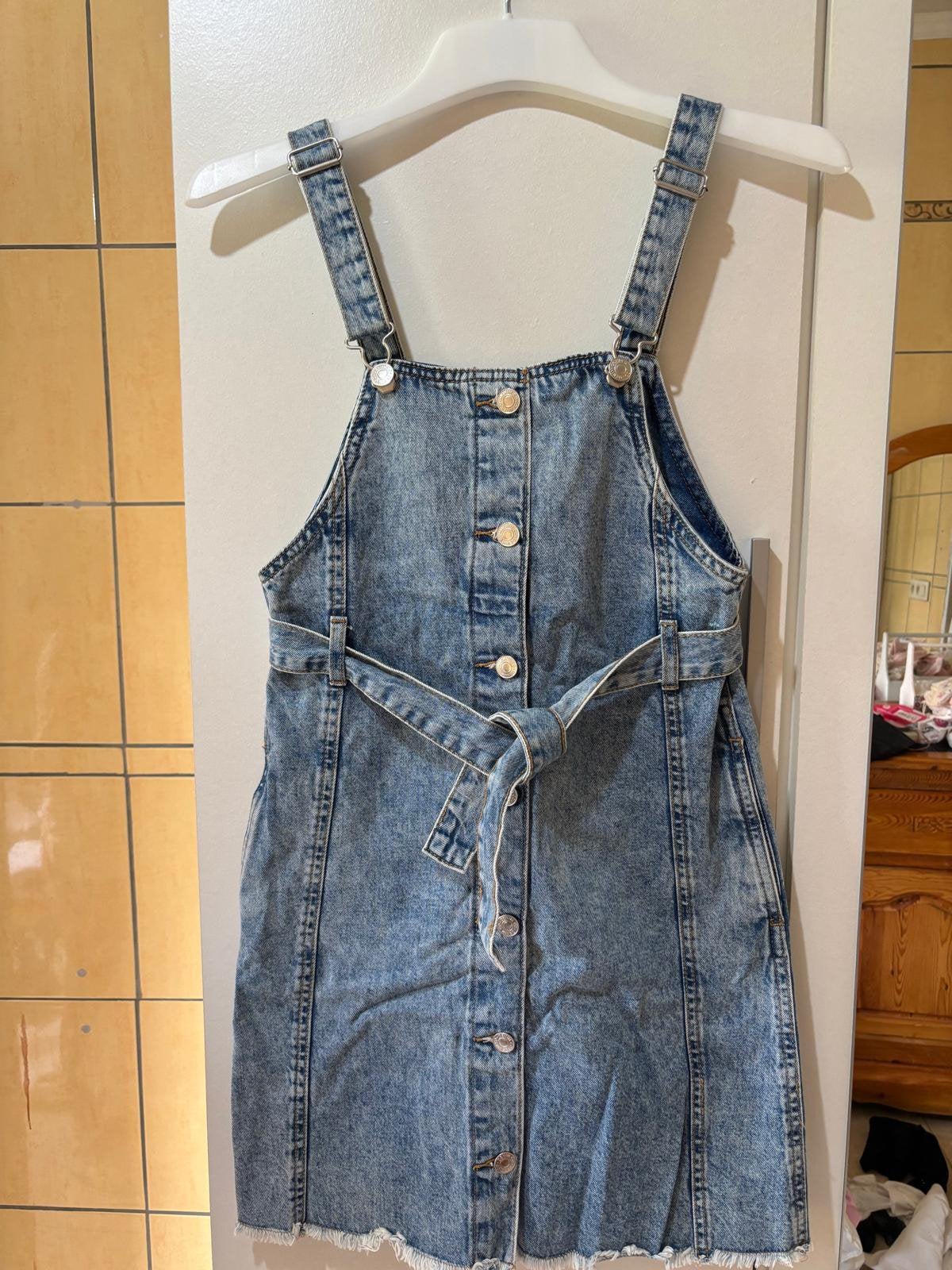 Salopet spijker, Kleding | Dames, Jumpsuits, Ophalen, Zo goed als nieuw