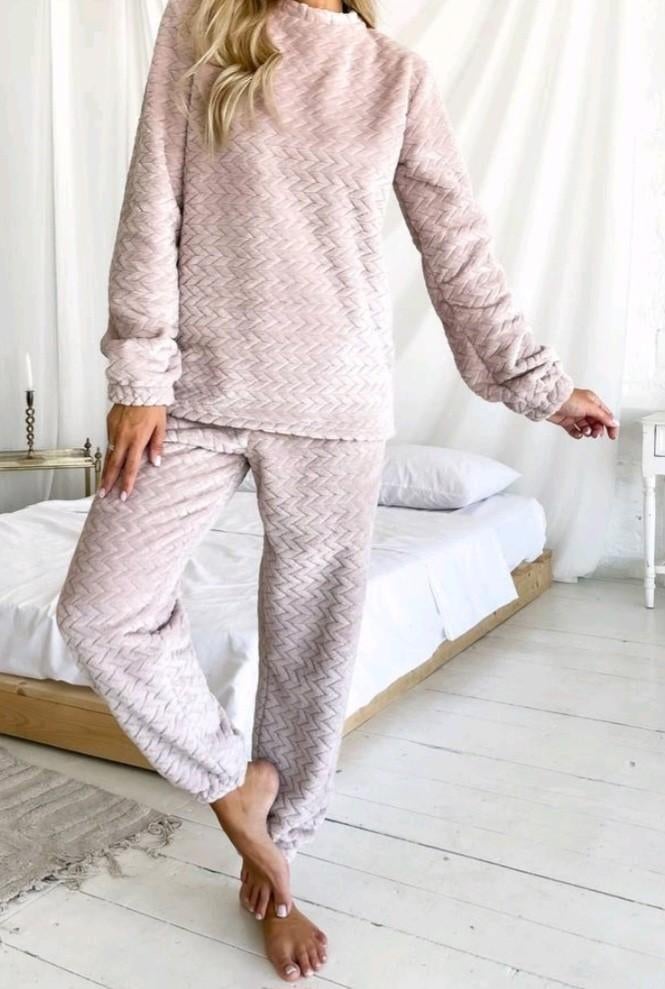 Zachte warme velsoft pyjamaset / huispak - maat 3XL (nieuw), Kleding | Dames, Maat 46/48 (XL) of groter, Nieuw, Ophalen of Verzenden