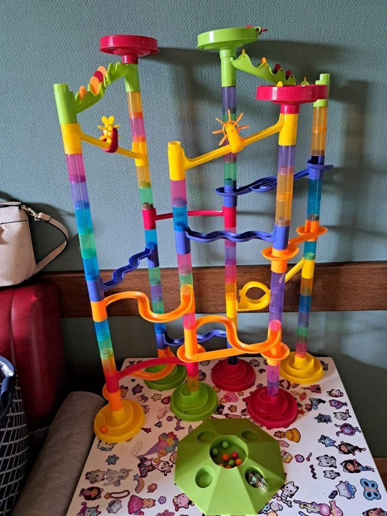 Mega marble race knikkerbaan, Ophalen, Zo goed als nieuw, 2 tot 4 jaar