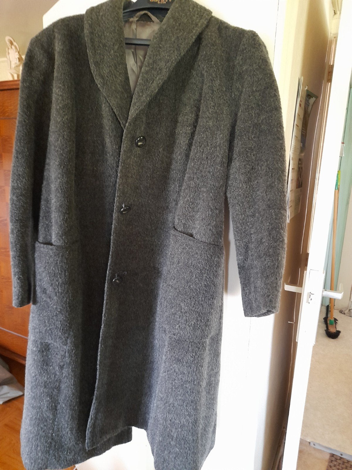 winterjas, Ophalen, Zo goed als nieuw, Maat 46/48 (XL) of groter, Grijs
