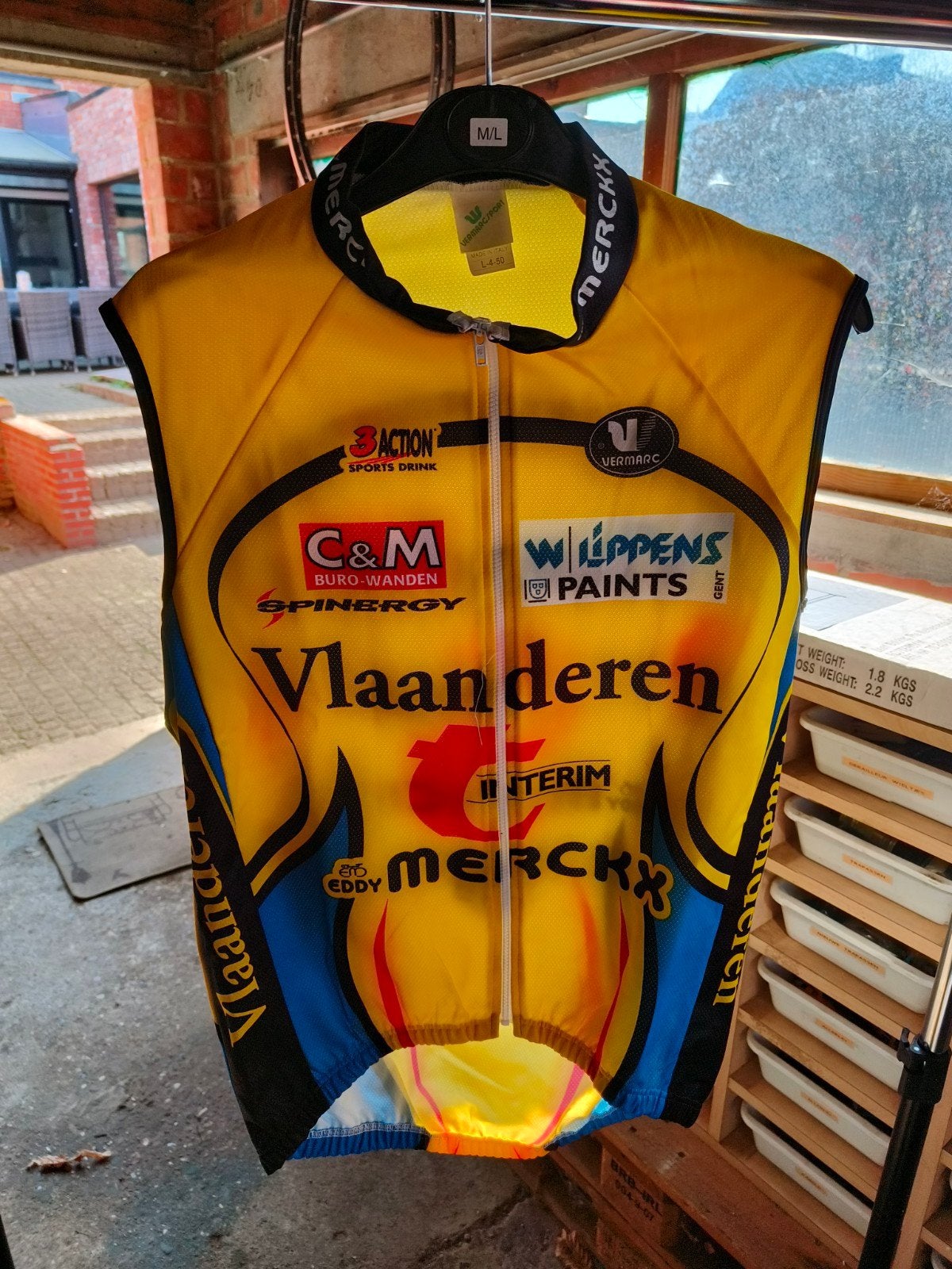 Eddy Merckx - t interim - Vlaanderen windstopper te koop!!, Ophalen of Verzenden