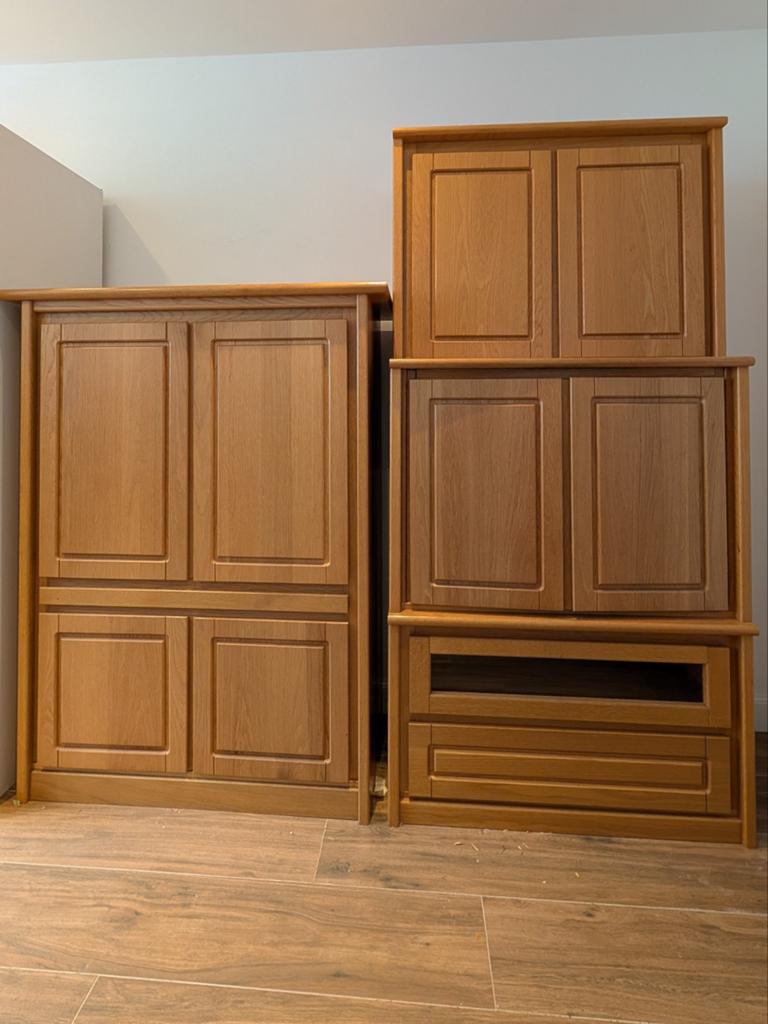 Vaisselier et meuble télé, Huis en Inrichting, Kasten |Televisiemeubels, Ophalen, Eikenhout