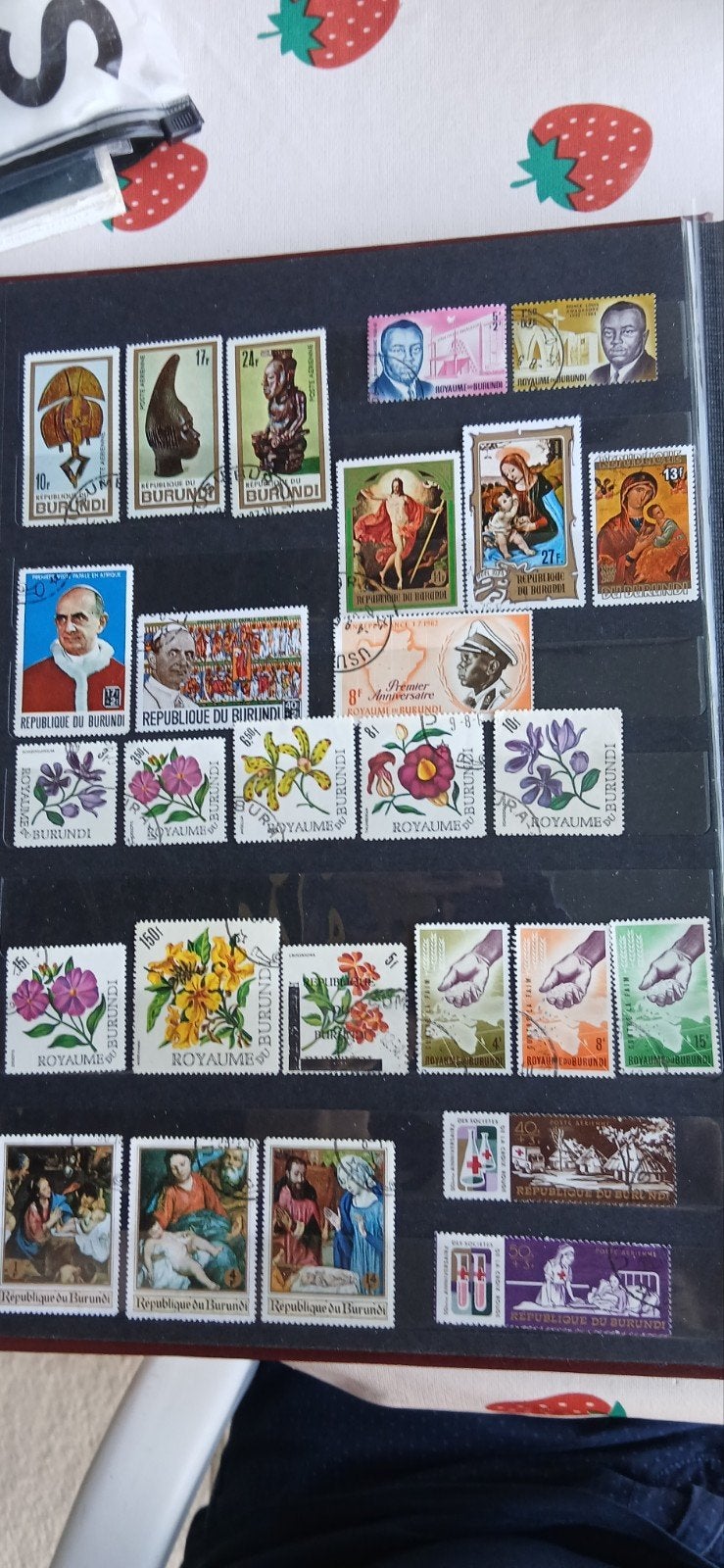 timbres timbrés République du Burundi, Enlèvement ou Envoi