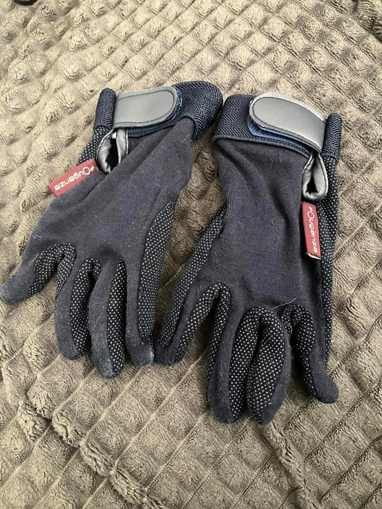 Gants d'équitation pour enfants 8/10 ans - fouganza, Animaux & Accessoires, Enlèvement ou Envoi, Utilisé