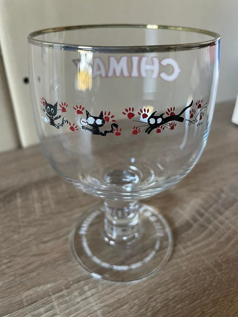Verre chimay, parcours d’artistes 2019, Collections, Marques de bière, Enlèvement, Comme neuf