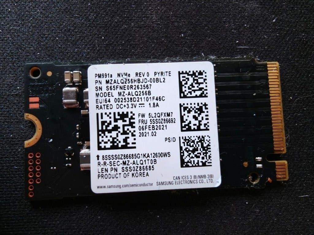 Samsung PM991a 256GB M.2 NVMe SSD - 97%, Intern, Gebruikt, Verzenden, SSD