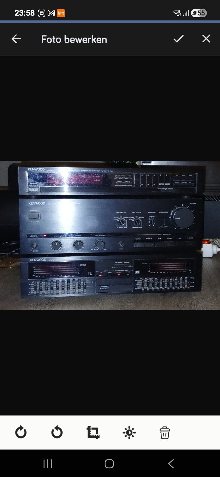 ​Prachtige Vintage Kenwood Stereo Set - Spectrum analyzer, Audio, Tv en Foto, Stereoketens, Ophalen, Cd-speler