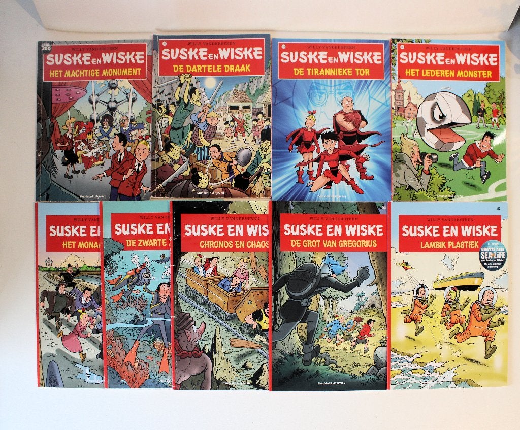 Suske en Wiske 9 albums vanaf nr 300, Gelezen, Willy vandersteen, Ophalen of Verzenden, Meerdere stripboeken