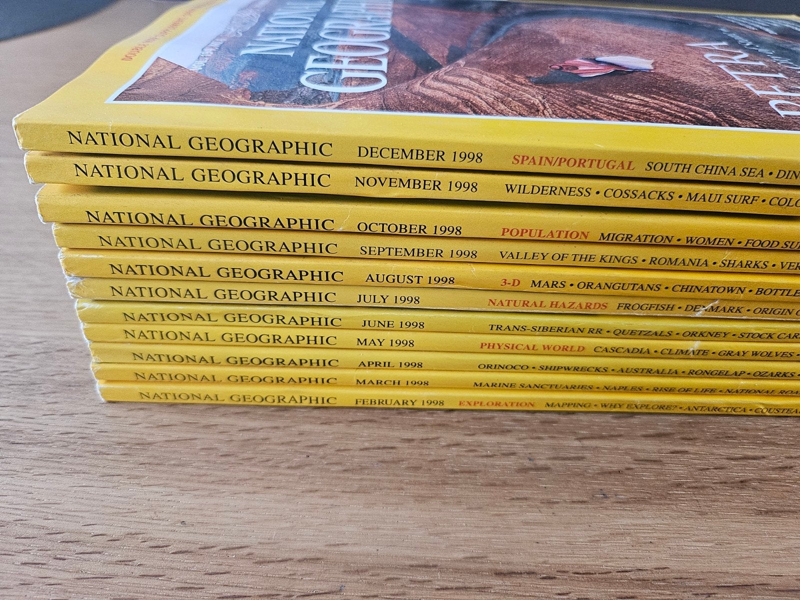 National Geographic US/Uk 1998 11 éditions, Livres, Enlèvement ou Envoi, Comme neuf, National Geographic