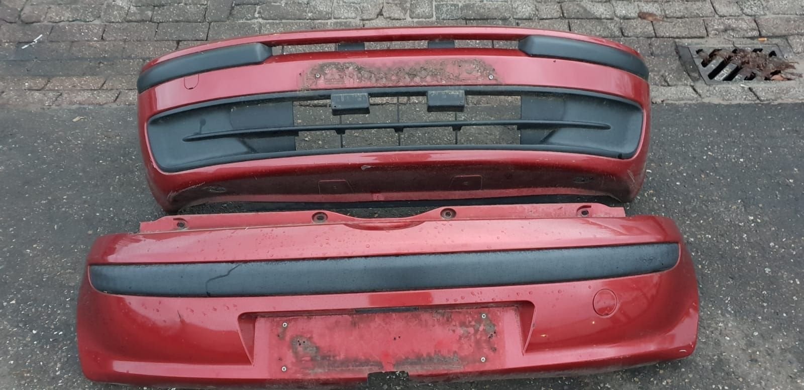 FIAT PUNTO VOORBUMPER+ACHTERBUMPER BJ 99 TOT 2003, Auto-onderdelen, Gebruikt, -, Voor, -