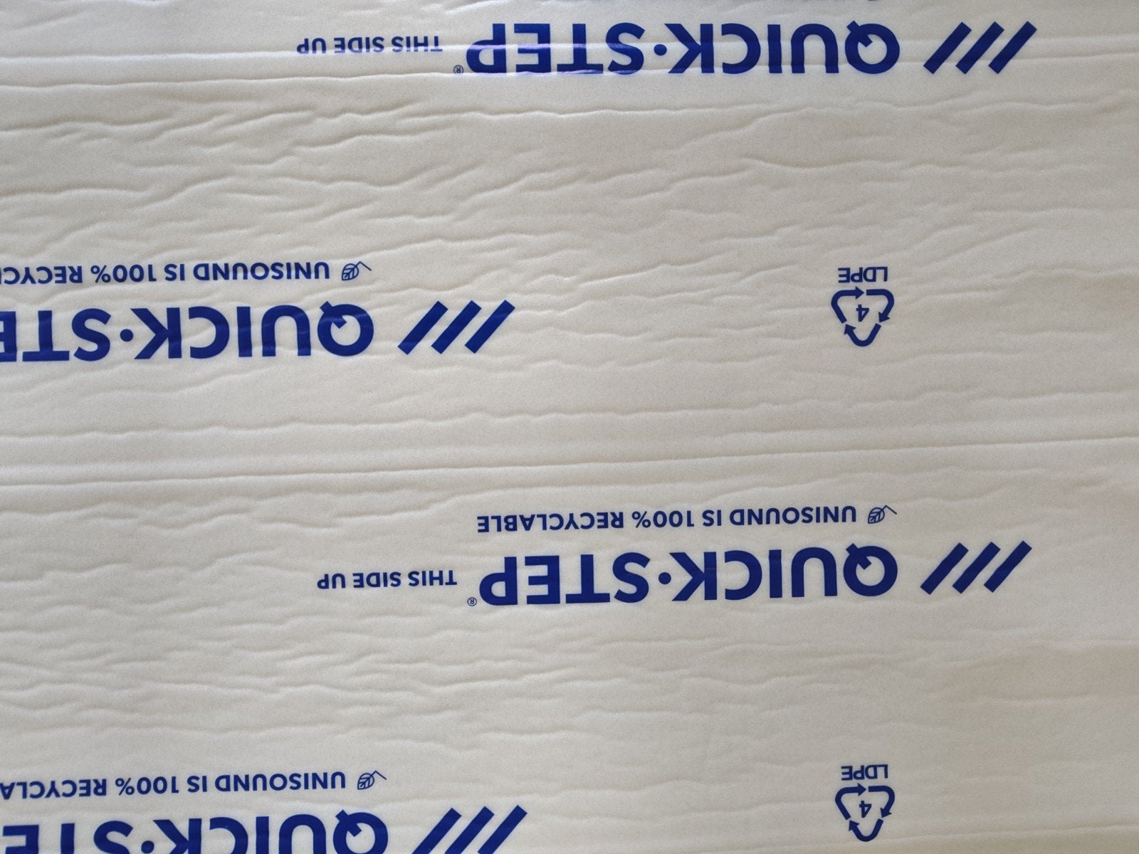 ondervloer kliklaminaat Quick-Step unisound, Enlèvement