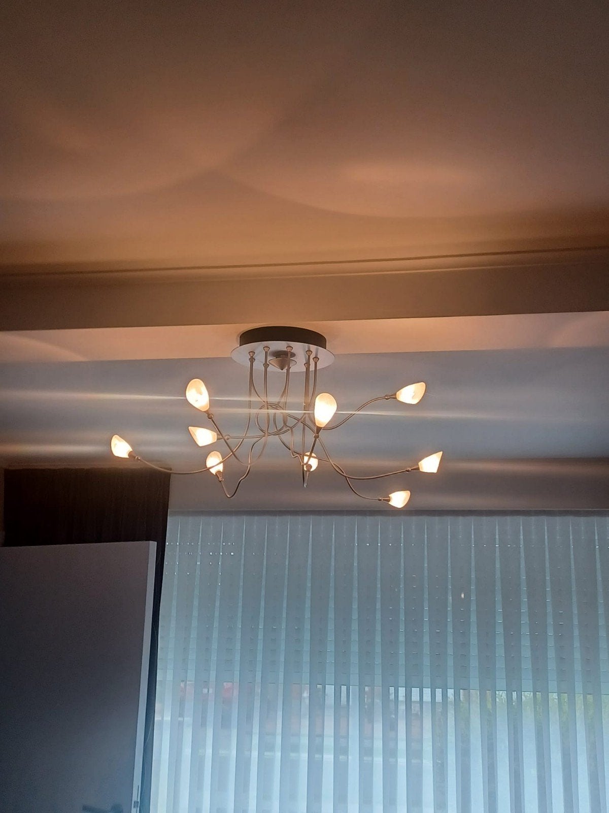 Luster, Huis en Inrichting, Ophalen, Zo goed als nieuw, Metaal, Modern