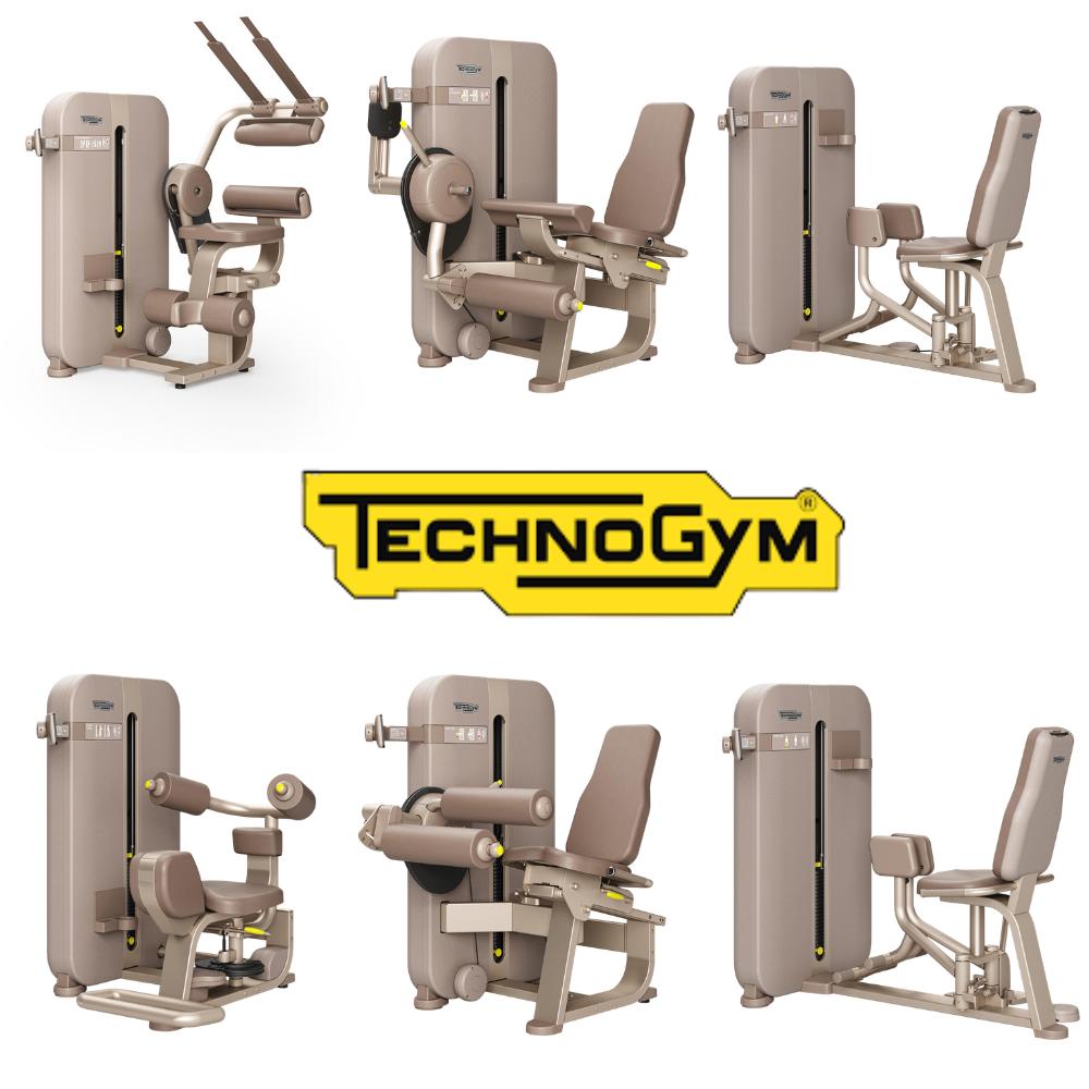Technogym - Artis kracht set - 6 Delig - Sand stone, Enlèvement ou Envoi, Comme neuf, Pectoraux, Autres types