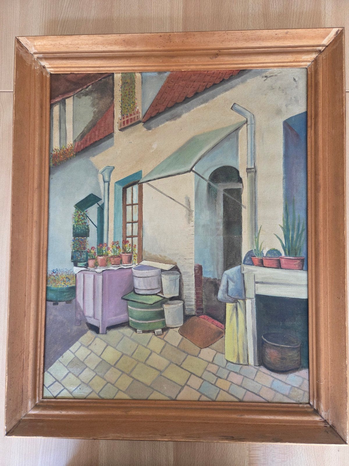 tableau ancien huile sur toile, Enlèvement ou Envoi