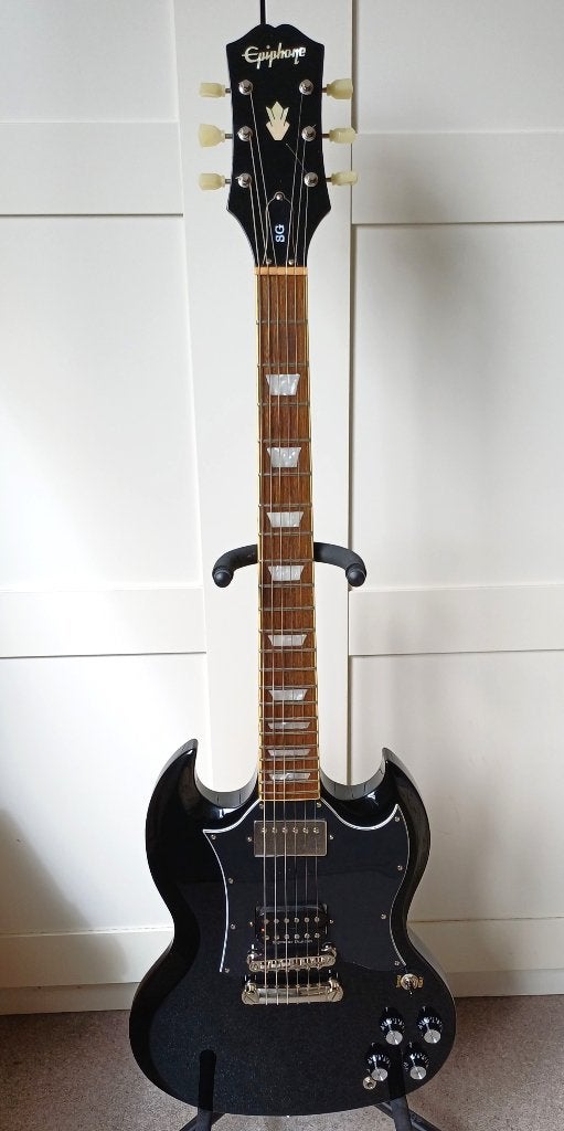 Epiphone SG standaard boekband met Seymour Duncan, Muziek en Instrumenten, Snaarinstrumenten | Gitaren | Elektrisch, Ophalen, Zo goed als nieuw