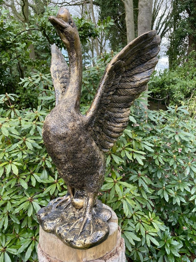 Image Oie, jardin, étang, pelouse 80cm, Jardin & Terrasse, Statues de jardin, Neuf, Animal, Synthétique, Enlèvement
