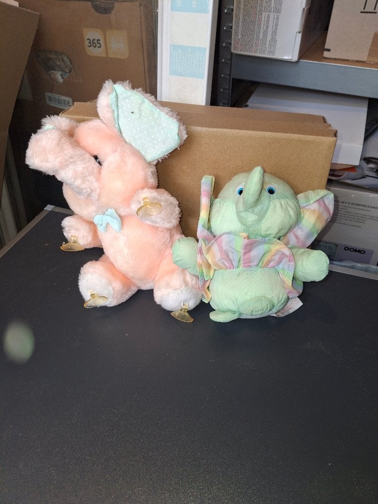 Peluches éléphants, Kinderen en Baby's, Ophalen of Verzenden, Gebruikt, Olifant