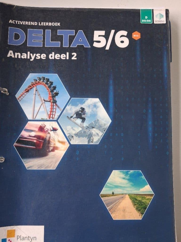 Delta 5/6 Analyse Activerend leerboek deel 2, Livres, Livres scolaires, Enlèvement ou Envoi, Utilisé, Secondaire, Mathématiques A