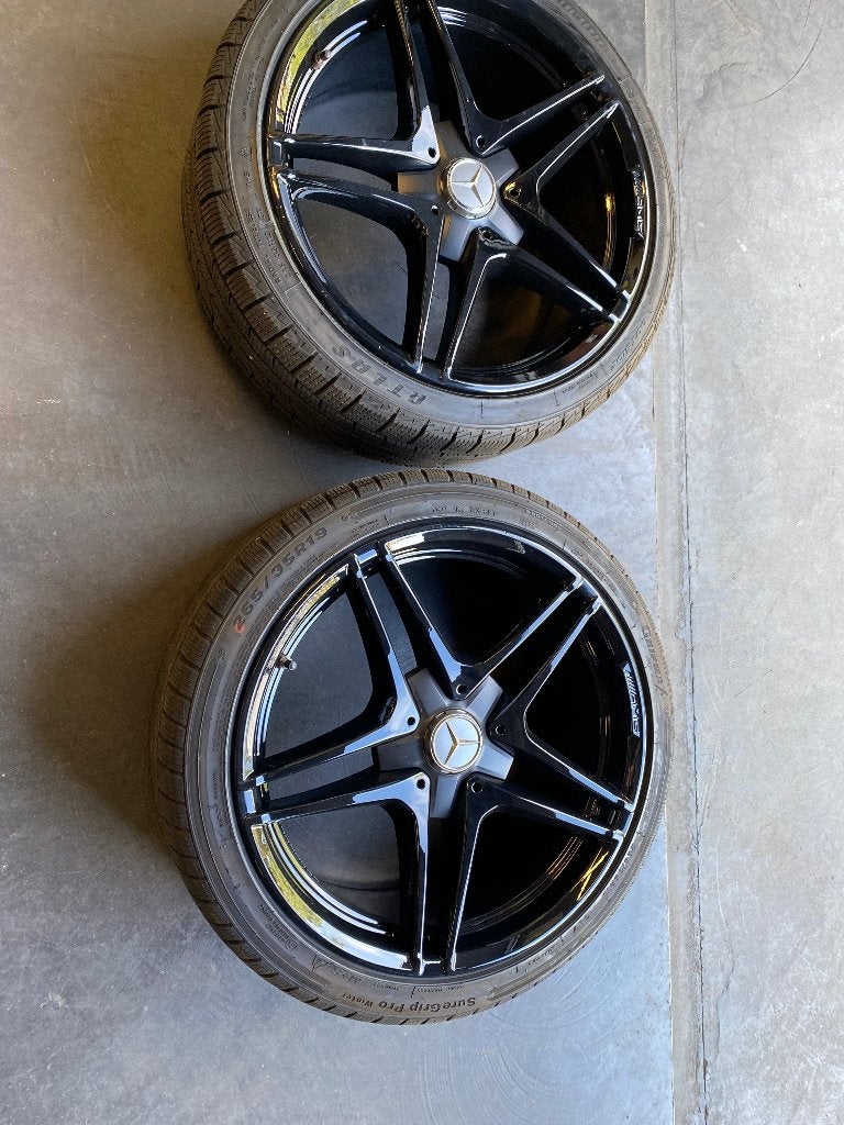 mercedes c63 amg originele set wintervelgen met banden 19", Autos : Pièces & Accessoires, Pneus & Jantes, Pneus et Jantes, Pneus hiver