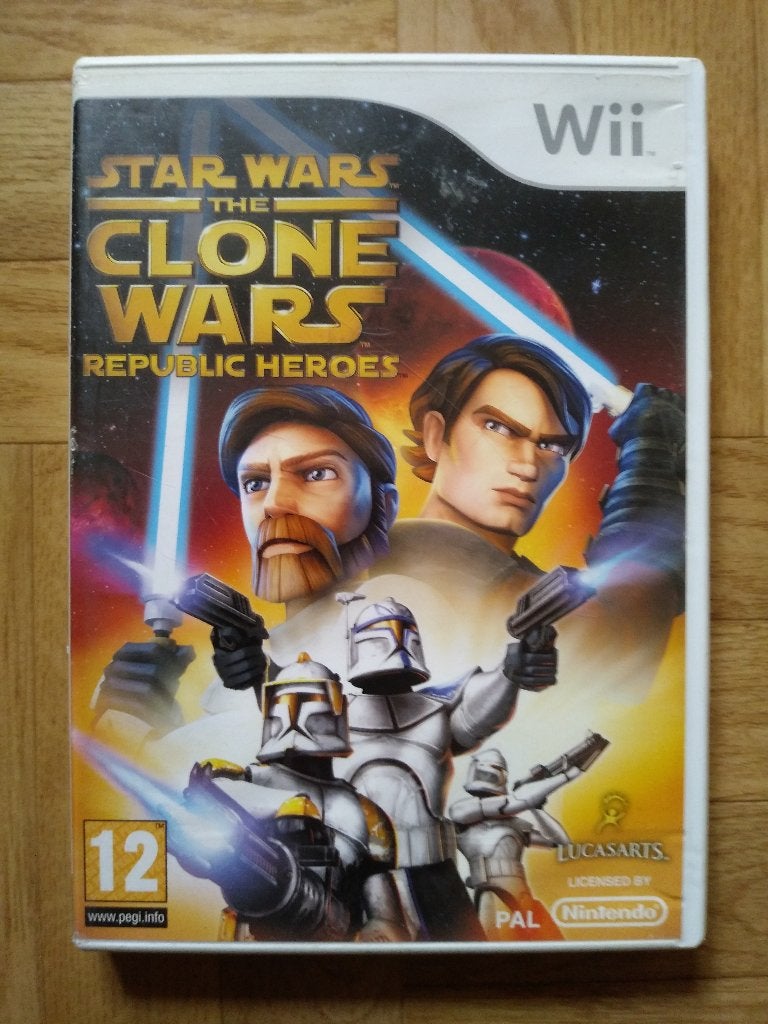 Star Wars, The Clone Wars, Republic Heroes voor Wii of Wii U, Avontuur en Actie, 2 spelers, Ophalen of Verzenden, Zo goed als nieuw
