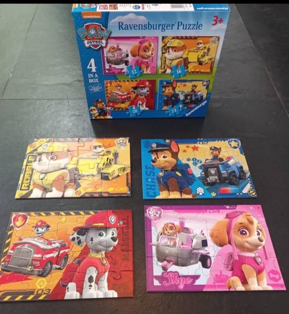 4 in a box puzzel Paw Patrol, Enlèvement