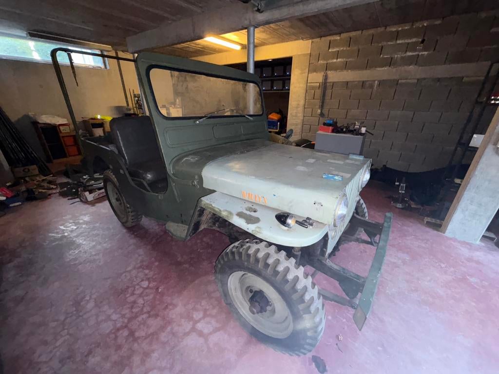 Jeep Willys CJ-3A 1950, Autos, Jeep, Particulier, CJ, 4x4, Essence, Boîte manuelle, Enlèvement