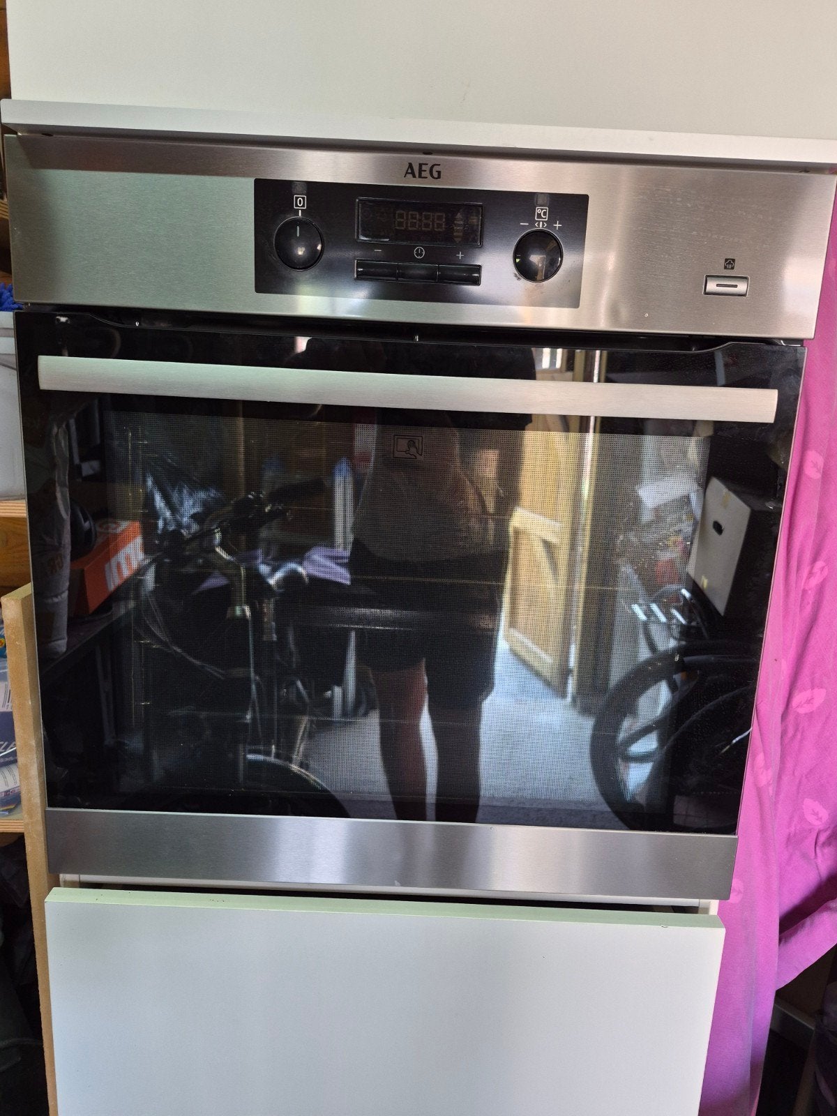 AEG oven, Elektronische apparatuur, Ovens, Ophalen, Gebruikt, Heteluchtoven, 55 tot 60 cm