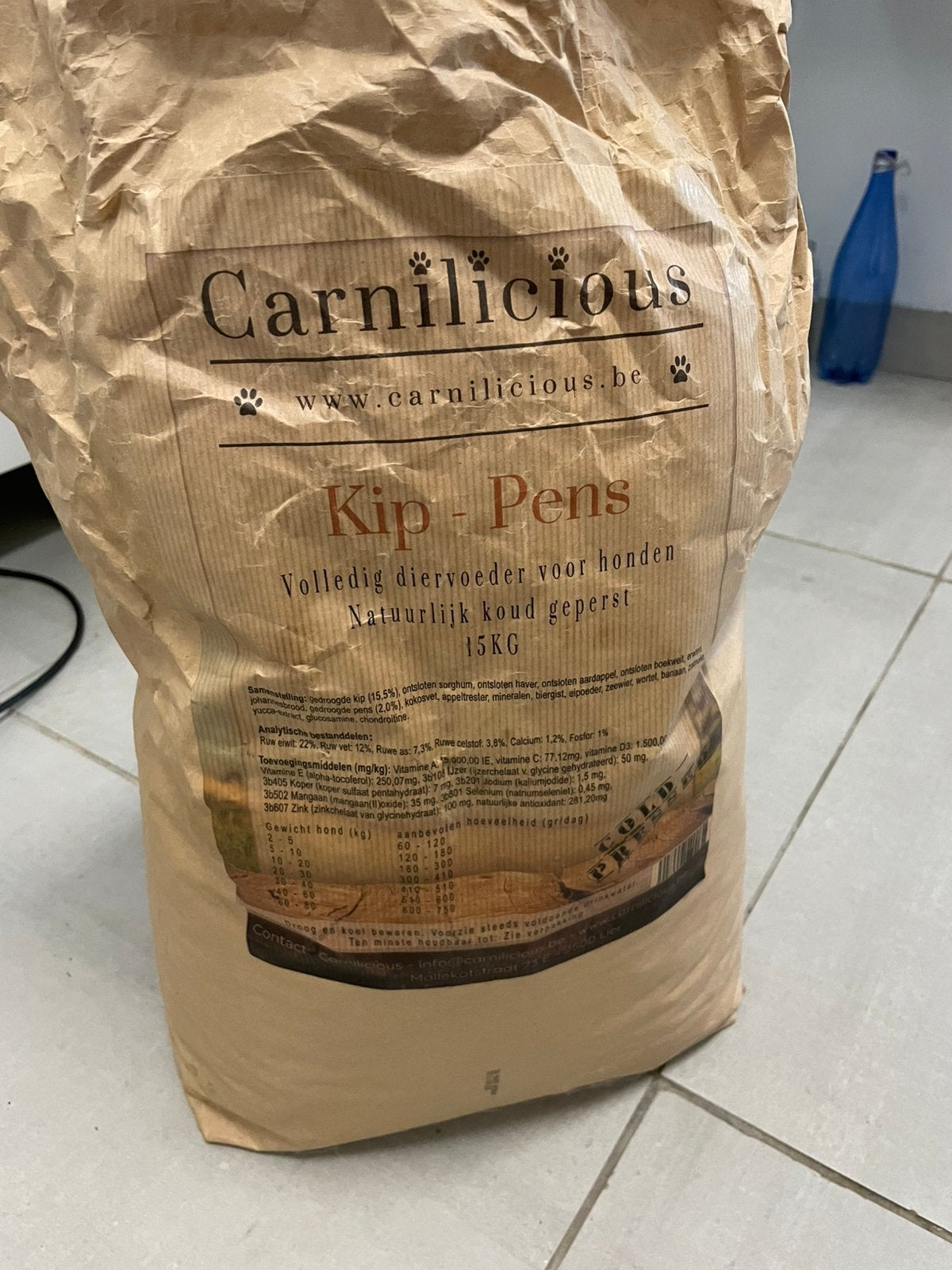 Honden eten, Ophalen