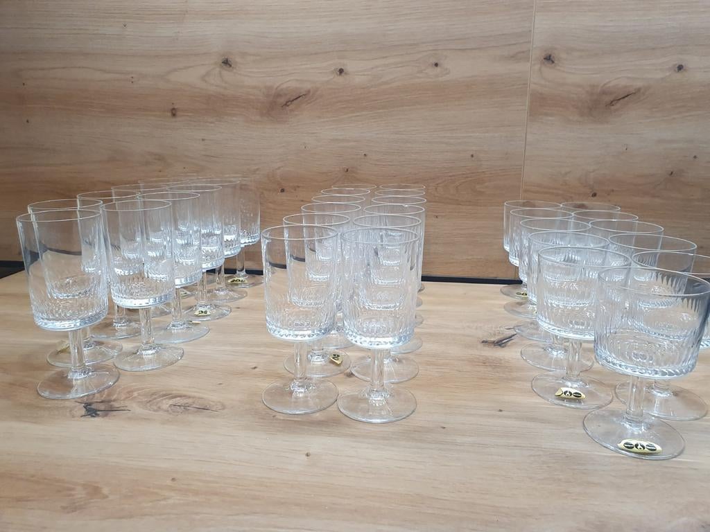 Vintage kristallen glazen Rupel Boom (1969), Enlèvement