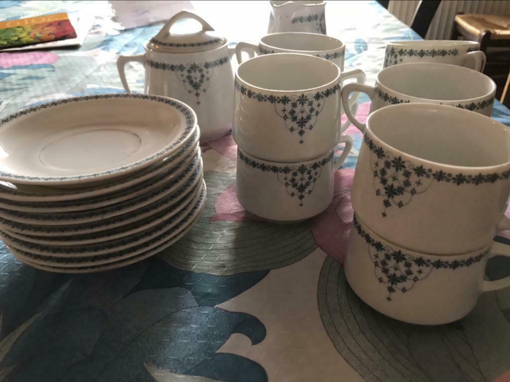 Oude koffieservice.