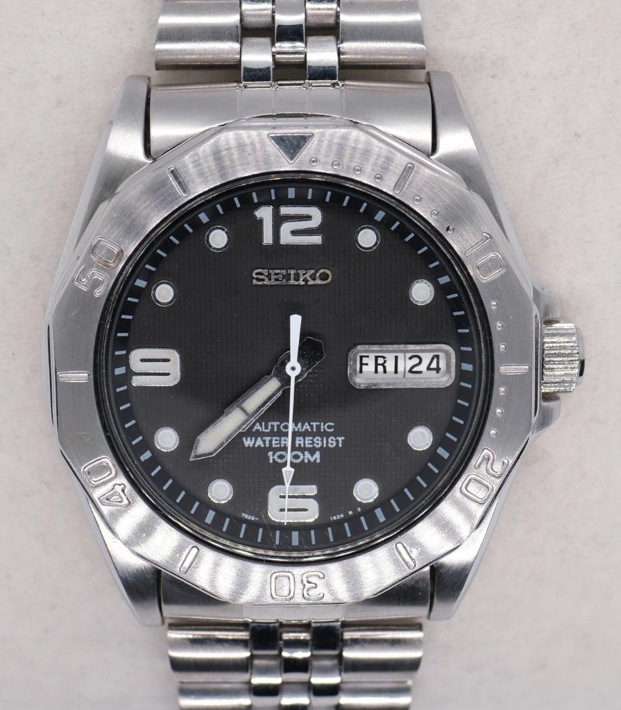 Rare Seiko SKX411 K2 + Bracelet Caoutchouc Original, Bijoux, Sacs & Beauté, Accessoires Autre, Comme neuf, Enlèvement ou Envoi