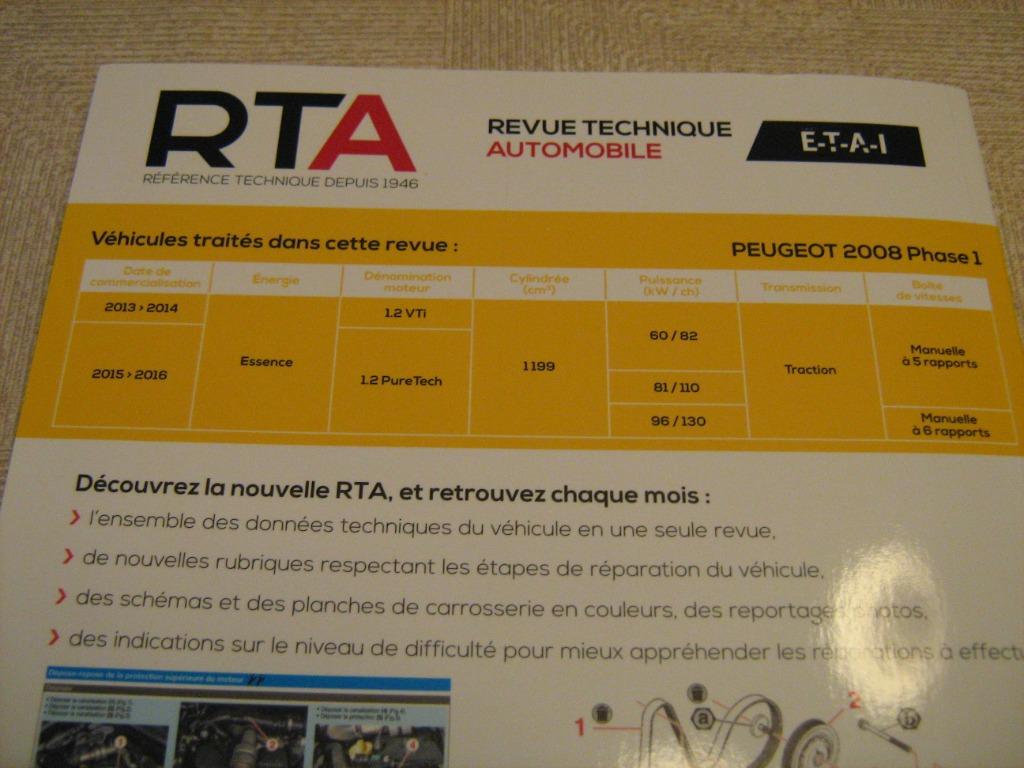 REVUE TECHNIQUE - PEUGEOT 2008 VANAF 2013/2019 ( TAAL FRANS), Livres, Enlèvement ou Envoi, Comme neuf, Peugeot
