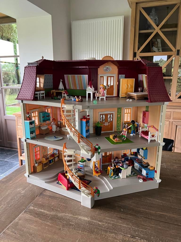 Herenhuis Playmobil met alle kamers, Ophalen of Verzenden, Zo goed als nieuw, Complete set
