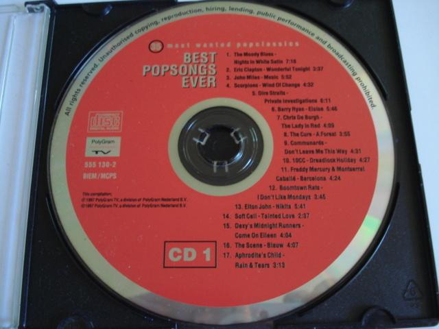 Les meilleures chansons pop de tous les temps (album CD 1), Envoi, Utilisé, Pop