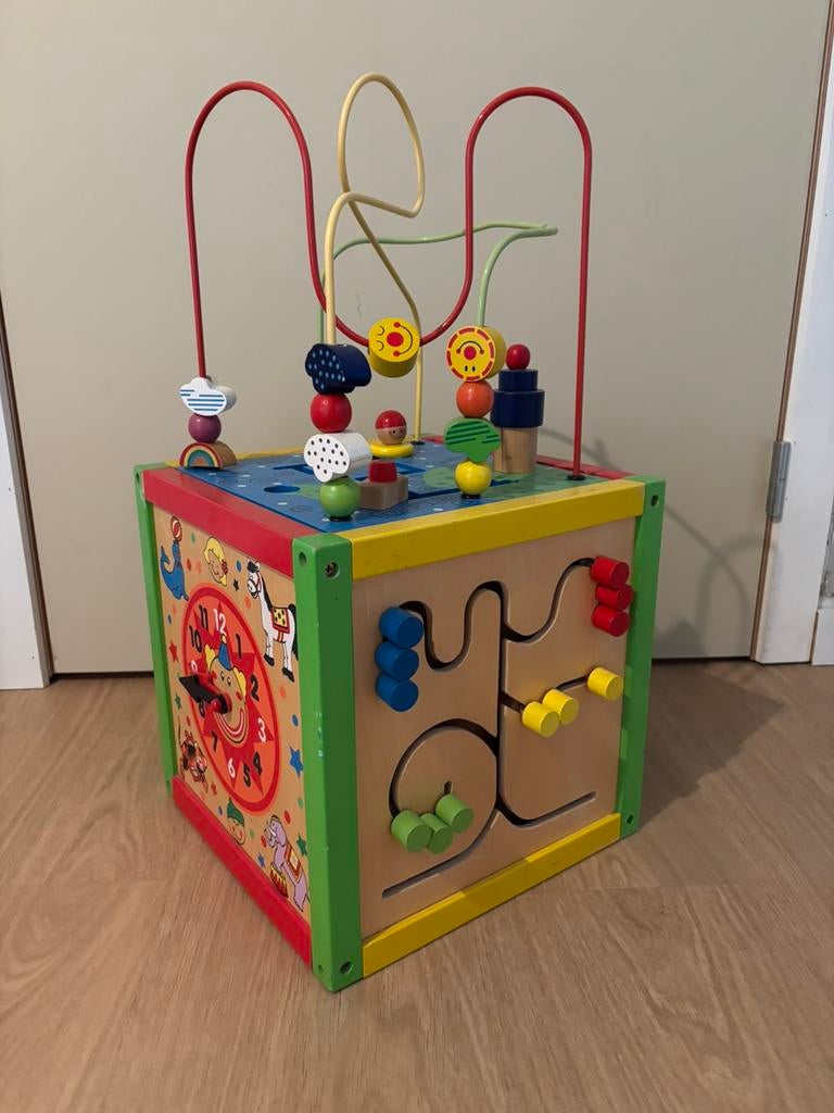Houten speelkubus, Ophalen, Zo goed als nieuw