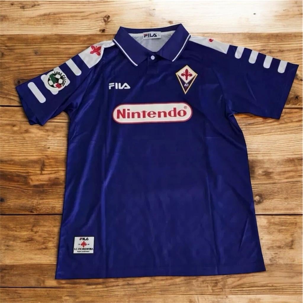 Fiorentina Batistuta Voetbal Thuisshirt Orgineel 1998, Envoi, Comme neuf