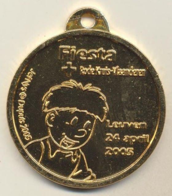 (s14) Jommeke,  medaille, Ophalen of Verzenden, Gebruikt