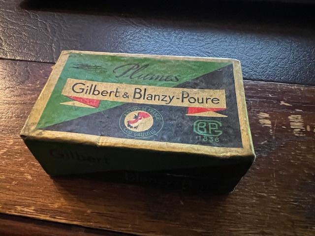 Boîte scellée de 144 Plumes Gilbert & Blanzy-Poure, Enlèvement